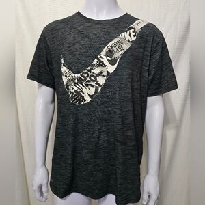 Nike Dri-FIT Men's T-shirt with a striking large graphic Swoosh logo